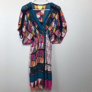 Anthropologie Maeve Geometric Tunic Dress